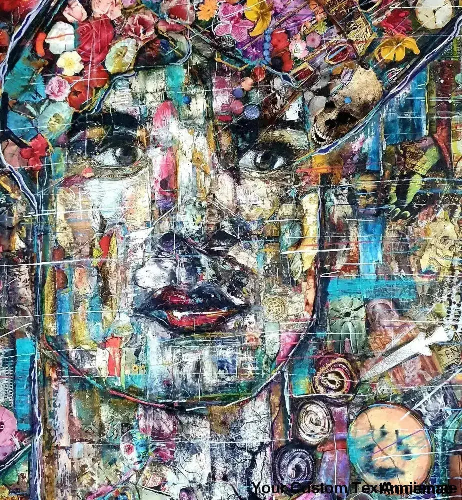 Aengus the God of Love - Image #1 art for sale portrait art beautiful man poet soulful art mixed media portrait art gay art beautiful original art