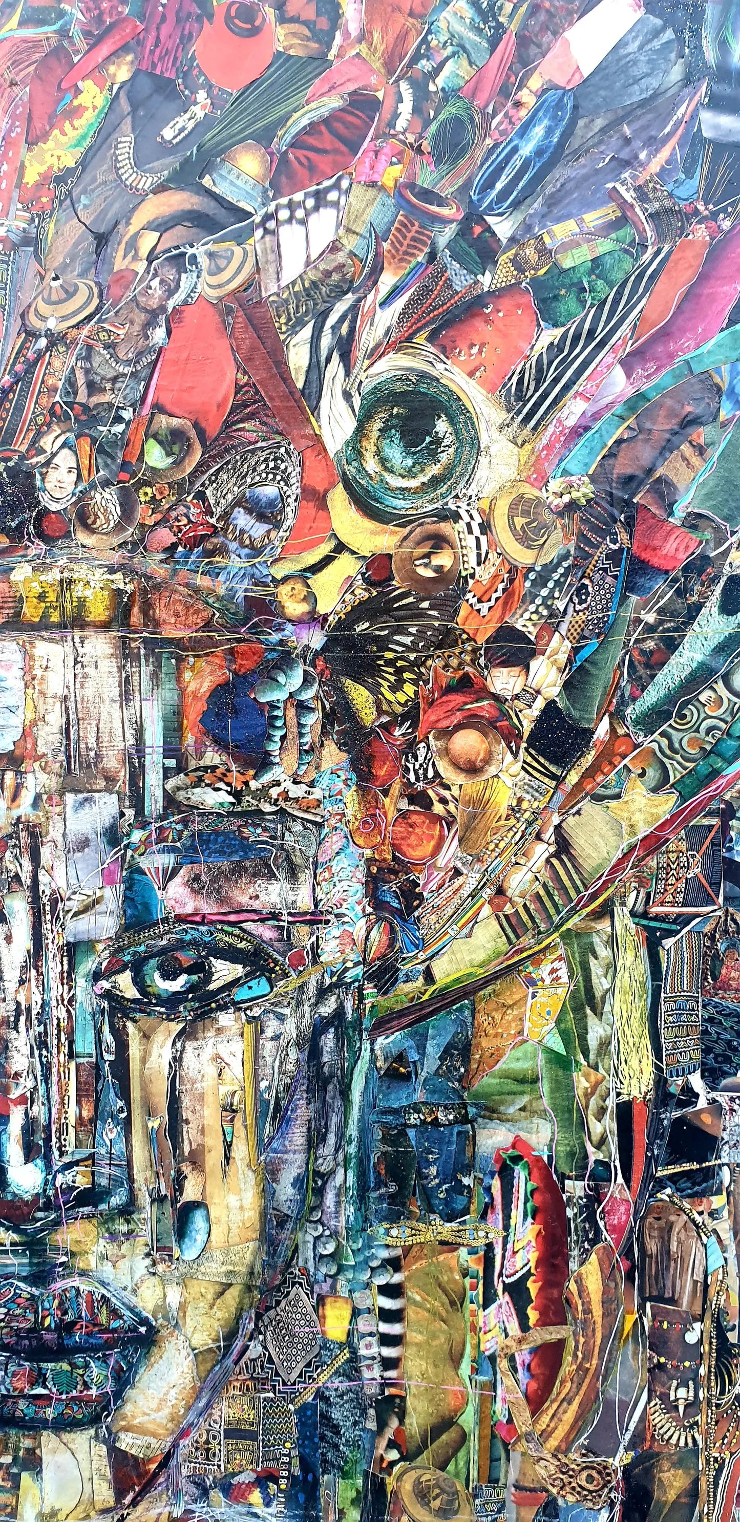 Mixed Media Billie Painting | Billie Painting Art | Anniemae Art beautiful African art Limited edition prints colourful prints Prints for the home art for the home visual art